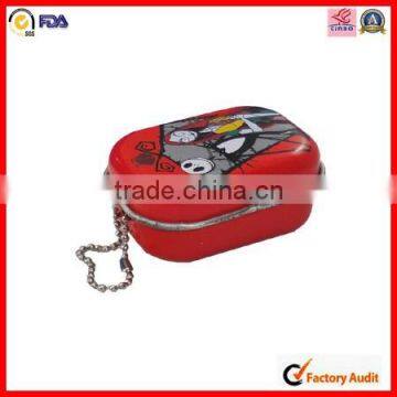 Metal Hinge Lid Mini Gum Tin Box photo-3