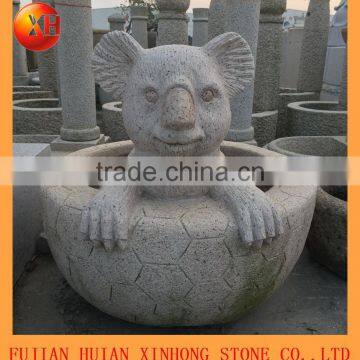 Garden Stone Water Fountain With Bear photo-2