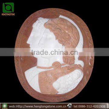 Marble Figure Head Low Relief Sculpture