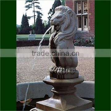 Cheap natural stone lion fountains