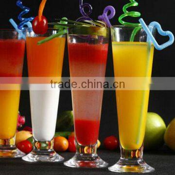 Haonai wholesale 510ml juice glass with stem from facorty