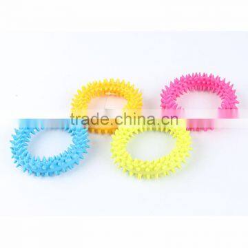 wholesale Best Selling wholesale soft rubber circle type chew dog pet toys