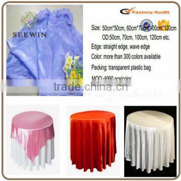 Fashion Led Satin Table Cloth for Wedding Party Home Use photo-2