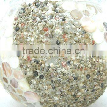 Chic Home Decor Item Natural Seashell Stone Large Heavy Modern Vases photo-5