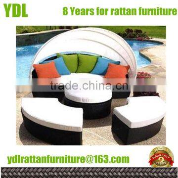 Youdeli UV Outdoor Patio Furniture Round Sofa Bed Sets