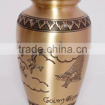 gold plated designing brass urns