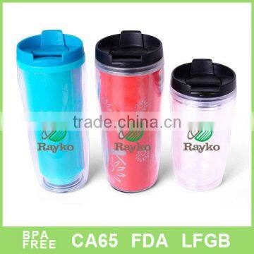 Customized insert paper plastic mug