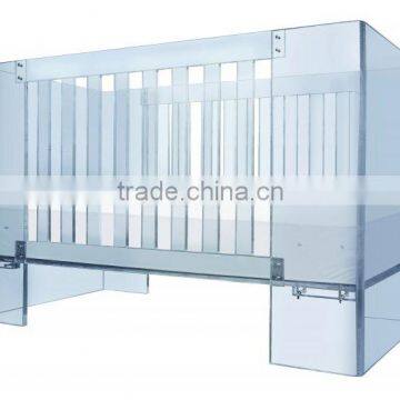 China Manufacturer Wholesale Acrylic Baby Crib Attached Bed/baby Bed photo-2