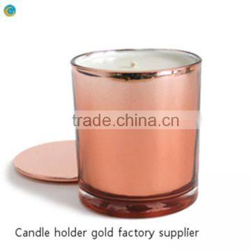 copper thin lid copper candle glass