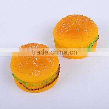 2017 New Products Hamburger Shape Vinyl Toy Squeaky Dog Toy Pet Toys for Dog photo-4