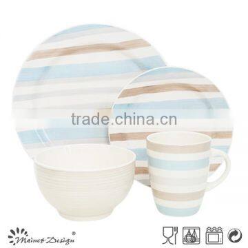 Ceramic Stoneware Hand Painting Color Circle Dinnerware Set photo-4