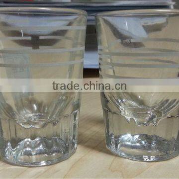 mini clear shot glass cup liquor glass