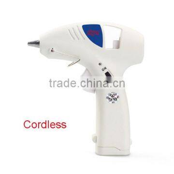 Battery powerd cordless hot melt glue gun li-ion recharge