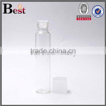 Cosmetics 15ml Long Thin Roll on Glass Perfume Bottle Essential Oil Tube Roll Bottle With Plastic Roller Ball Factory Price photo-2