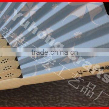 Personalized Bamboo Paper Fan Full Color Printing photo-2