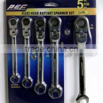 5pcs Flexible Gear Spanner Set