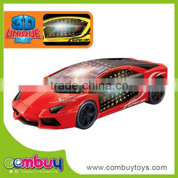 Cheap 3D plastic toy battery operated car racing play games