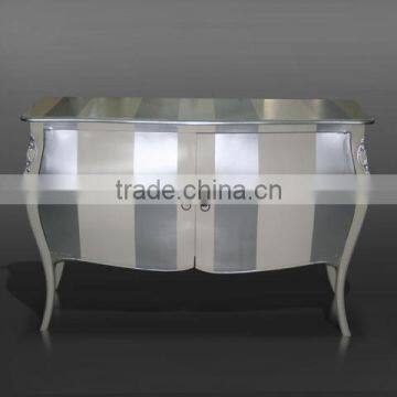 Buffet Comoda Louis XIV Stripe Mahogany Wood Furniture photo-2