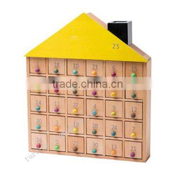 2016 Christmas advent calendar wooden box