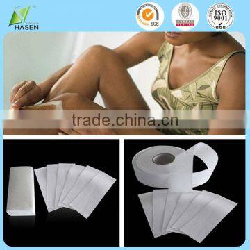 China Supplier Smooth disposable non woven hair removal waxing/ depilatory waxing strips