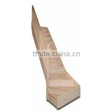 Wood Spiral Stairs