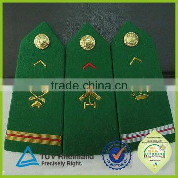 Uniform rank shoulder custom stamped flower military epaulette