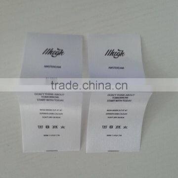Garment Care Label/Garment Tags Labels/Polyester Woven Cloth Labels photo-3