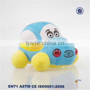 Blue cute mini stuffed plush car toy