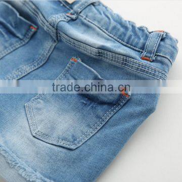 Summer New Hot Shorts Lace Butterfly Denim Jeans For Kids Girl photo-4