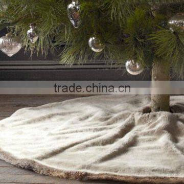 Christmas accessories Christmas gift Christmas tree luxe faux fur tree skirt omament Santa