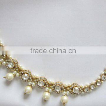 MATHAPATTI Side Passa TIKA Pearl Crystal Hair Accessory photo-2