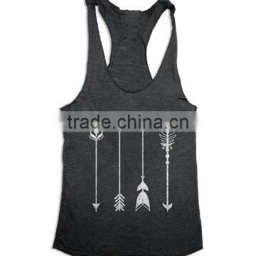 2017Fashion Custom Printing Wholesale Cotton Gym Women Tank Tops Singlet