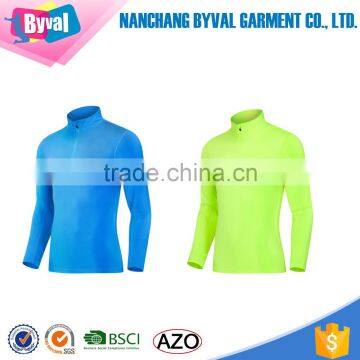 Latest Design Men Sports Jersey Bodybuilding Half Zip Shirt photo-2