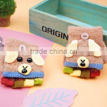 TC13014 Personalized Winter Warm Baby Gloves, Cheap Knitted Animal Pattern Kids Gloves Wholesale photo-3