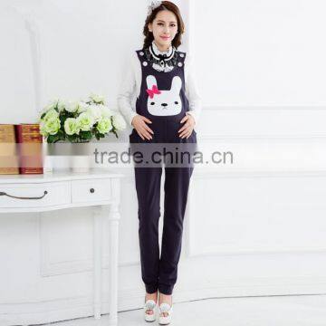 Zm31160a New Designs Fashion Maternity Clothing Women Suspender Trousers photo-3