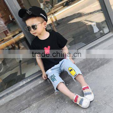 S17366A 2017 Wholesale New Style Fashion Boy's Shirt Cotton t Shirt Design photo-2