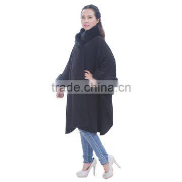 Women Fashion Fleece Poncho Women photo-2