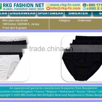 Men cotton jersey slip briefs