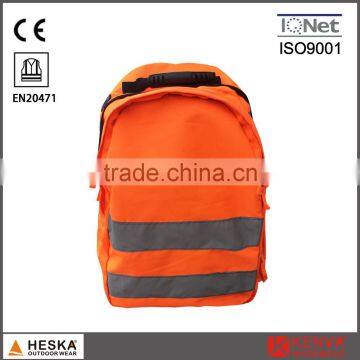 Wholesale cheap mens safety high visibility work bag reflective backpack