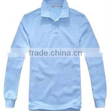 Hotsale OEM Colorful bamboo long sleeves polo / comfort colors polo tshirts T13327-10