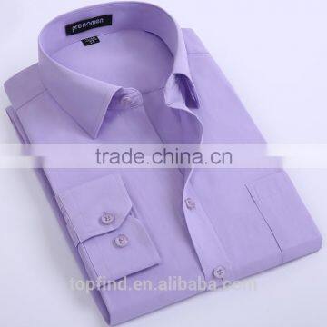 Customise high quality classic italian solid color dress uniform beautiful men's shirt