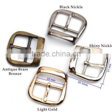 Inner width 22mm metal belt buckle pin buckle simple style silver/bronze/black/gold BK-049