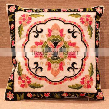 2016 New Cotton Wool Embroidery Special Canvas Home Furnishing Square Pillow Cover Hot Sales photo-4