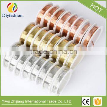 0.6 mm Silver Gold Plated copper wire diy Beads Jewelry Making