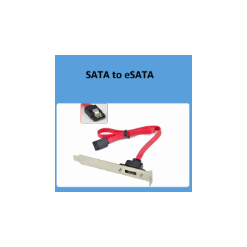 1 Port SATA Serial ATA Cable to eSATA Bracket Adapter