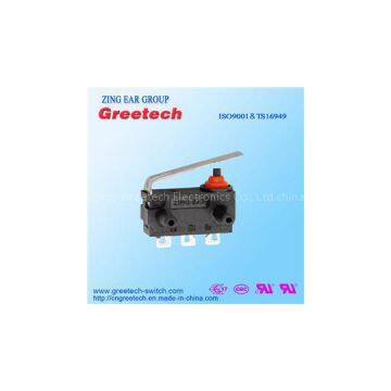 Greetech G3 IP67 Straight Lever And Posts Solder Terminal Waterproof UL ENEC CE Certificate Micro Switch