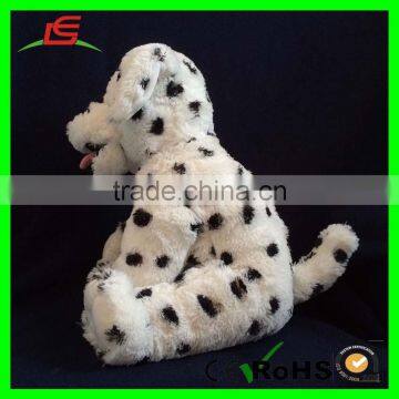 15 Inch Tall Recordable Voice Modules Black Dot Dog Plush Toys photo-3