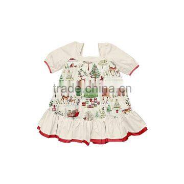 New Design Wholesale Baby Girl Boutique Matching Clothing Sets Smocked Baby Girl Dress photo-4