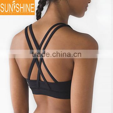 OEM Factory Fashion Sexy Design Women Gym Fitness Clothing Sports Yoga Tank Top Bra