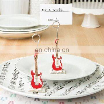 Red Electric Guitar Place Card Holder Party Favors